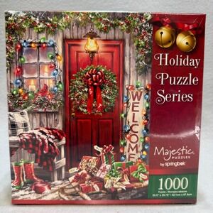 Majestic Puzzle By Springbok 1000 Pieces Holiday Puzzle Series 20.5" x 26.75"-FS
